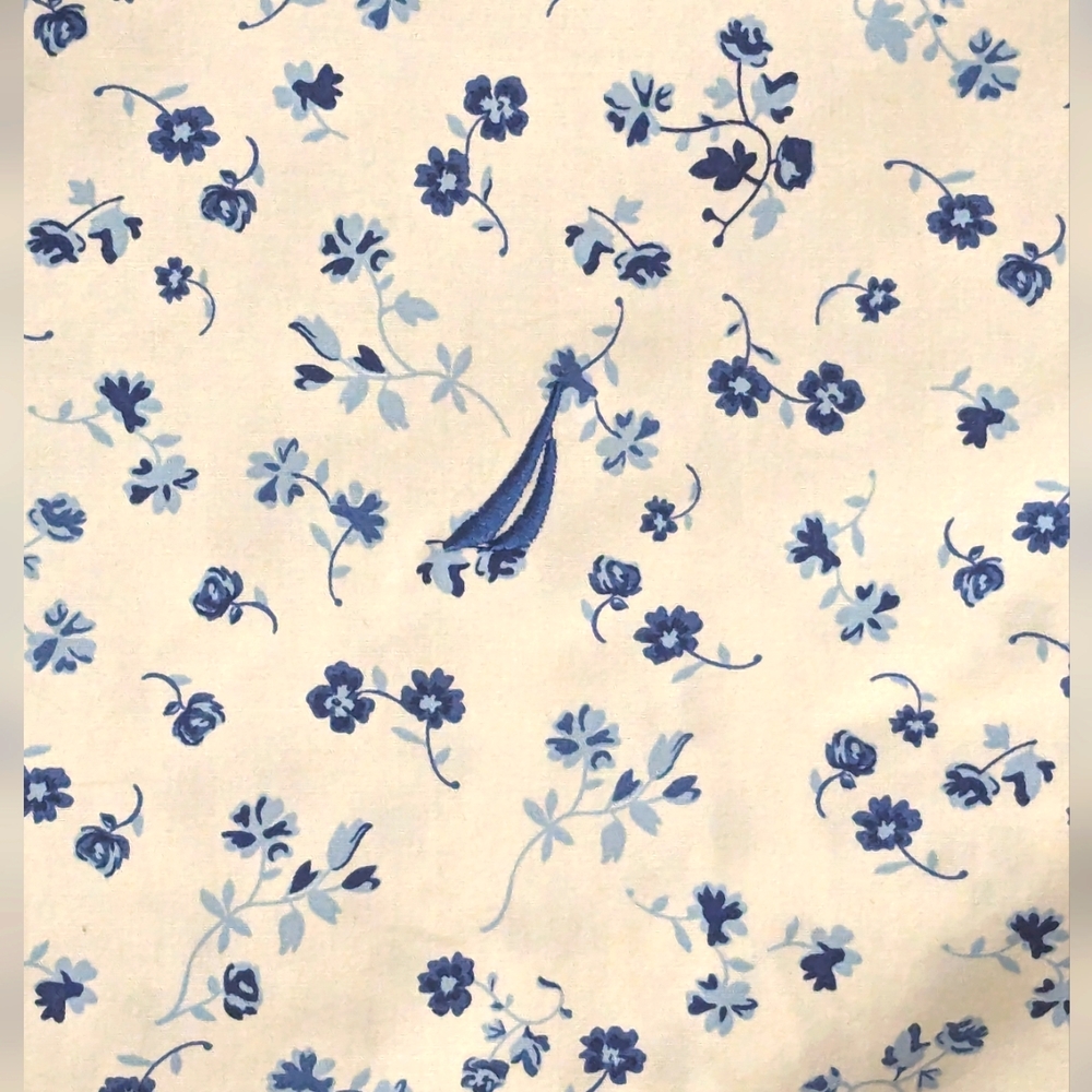 Mens 2XLT Nautical White Floral shirt